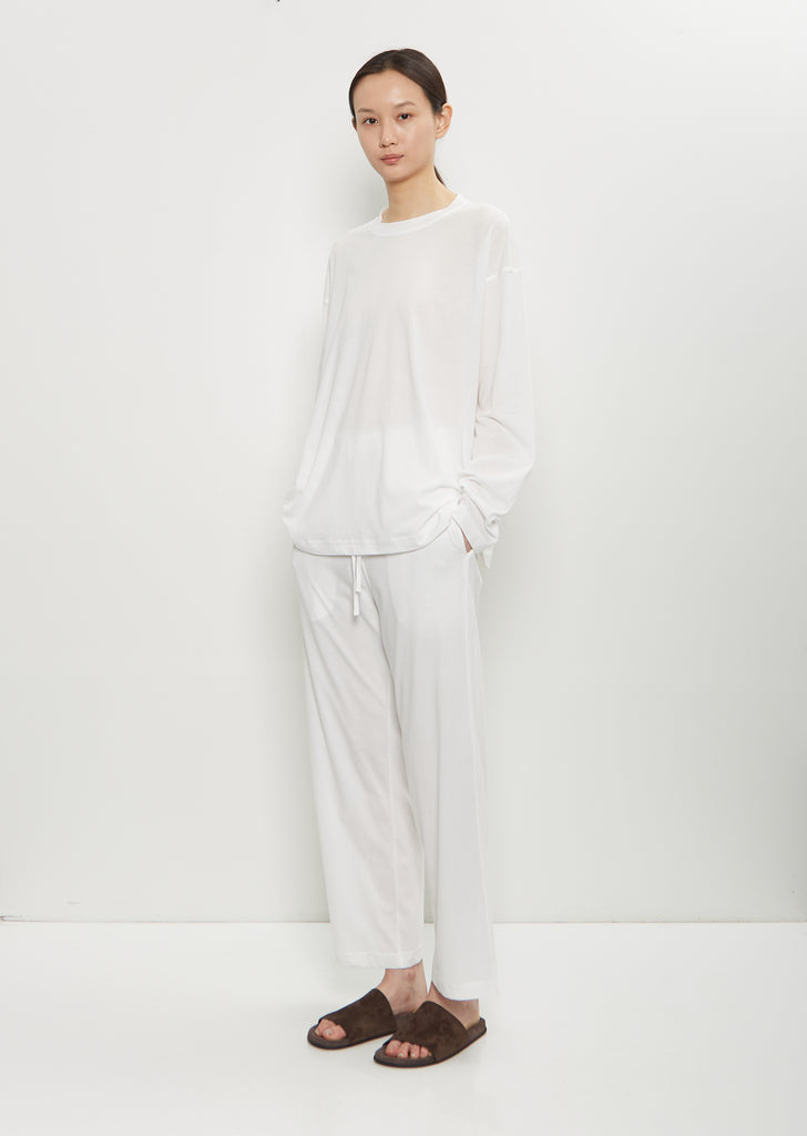 Tahoe Cotton Pajama Set — Off White