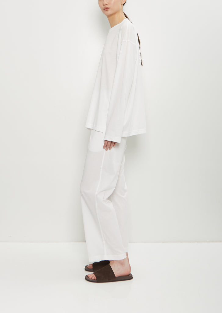 Tahoe Cotton Pajama Set — Off White