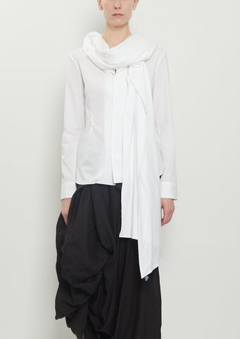 Stole Detail Cotton Blouse