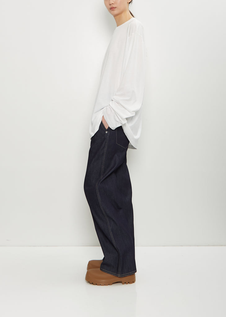 Toledo Cotton Long Sleeve T-Shirt — Off White