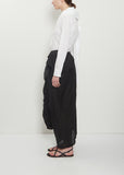 Draped Linen Skirt