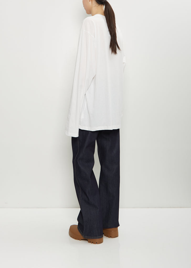Toledo Cotton Long Sleeve T-Shirt — Off White