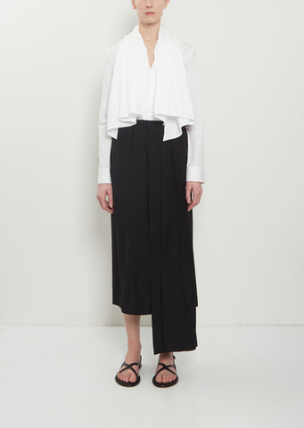 Silk Blend Layered Skirt