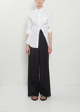 Technical Wool Pleated Pant