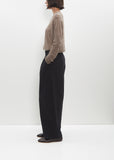 Washed Cotton Wool Wide Pants