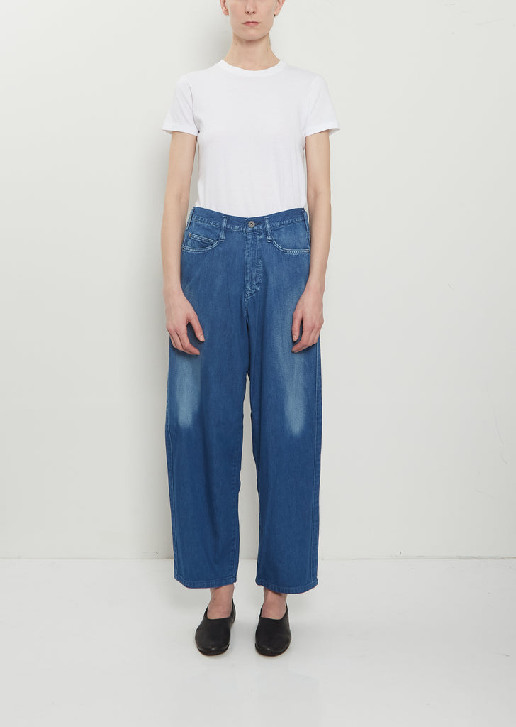 Side Stripe Denim Pants
