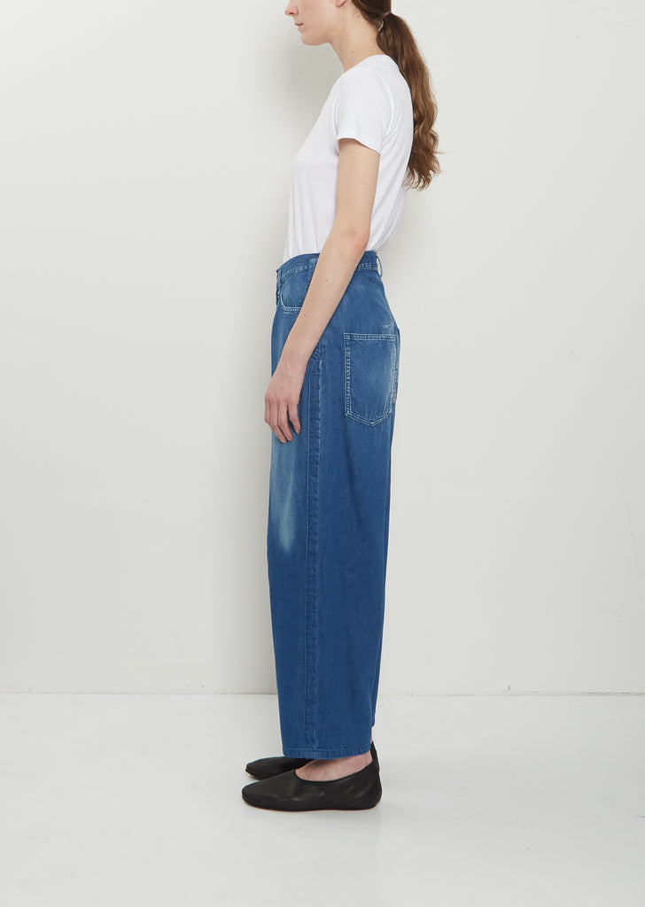 Side Stripe Denim Pants