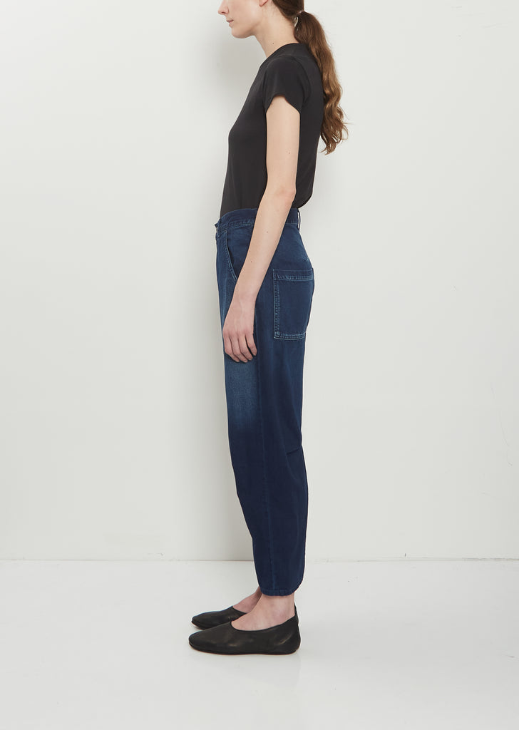 Gusset Denim Wide Pants
