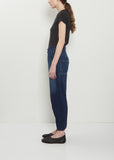 Gusset Denim Wide Pants