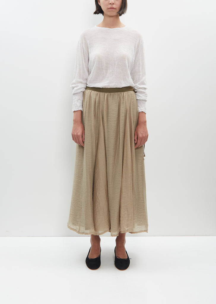 Crinkle Long Skirt