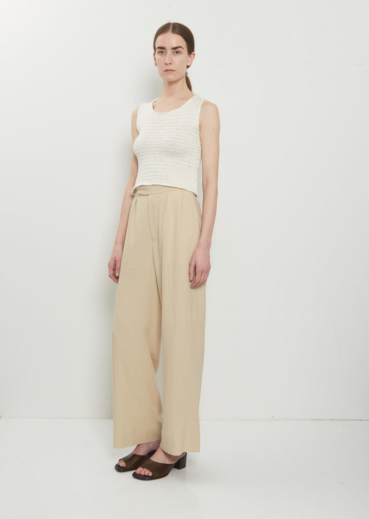 Silk Sleeveless Knit Top