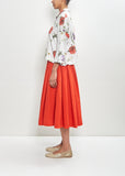 Cotton Poplin Solange Skirt