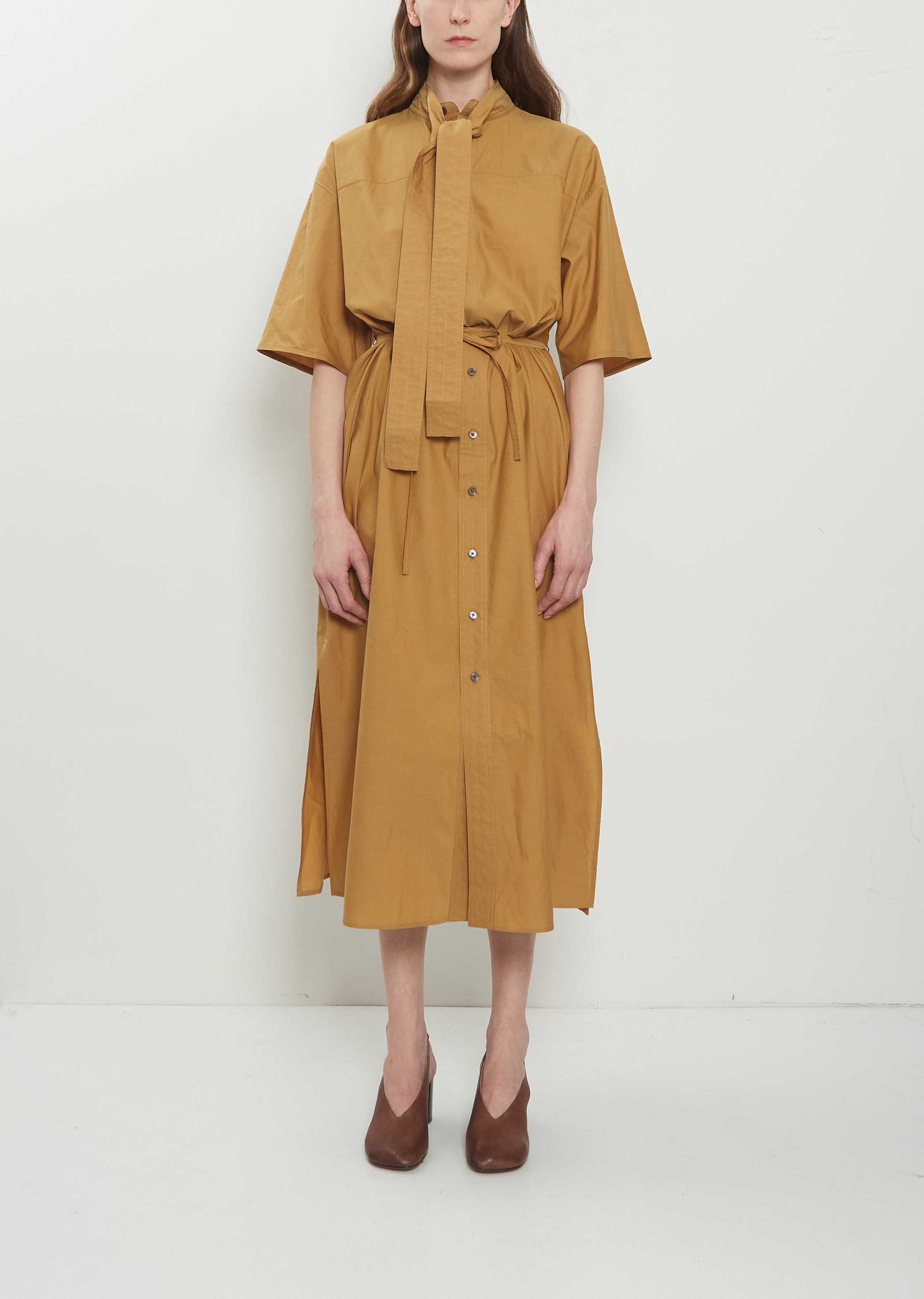 LEMAIRE Reversible Tube Dress in washed Cotton silk LEMAIRE Reversible Tube Dress in washed Cotton silk