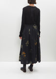 Secret Forest Print Skirt — Black