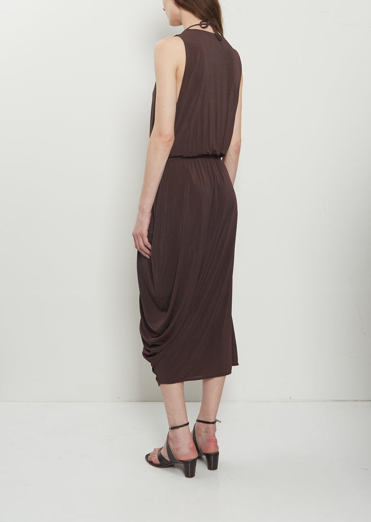 Double Layer Drape Dress