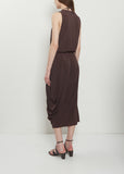 Double Layer Drape Dress