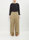 Pasadena Cotton Darted Pants — Cord