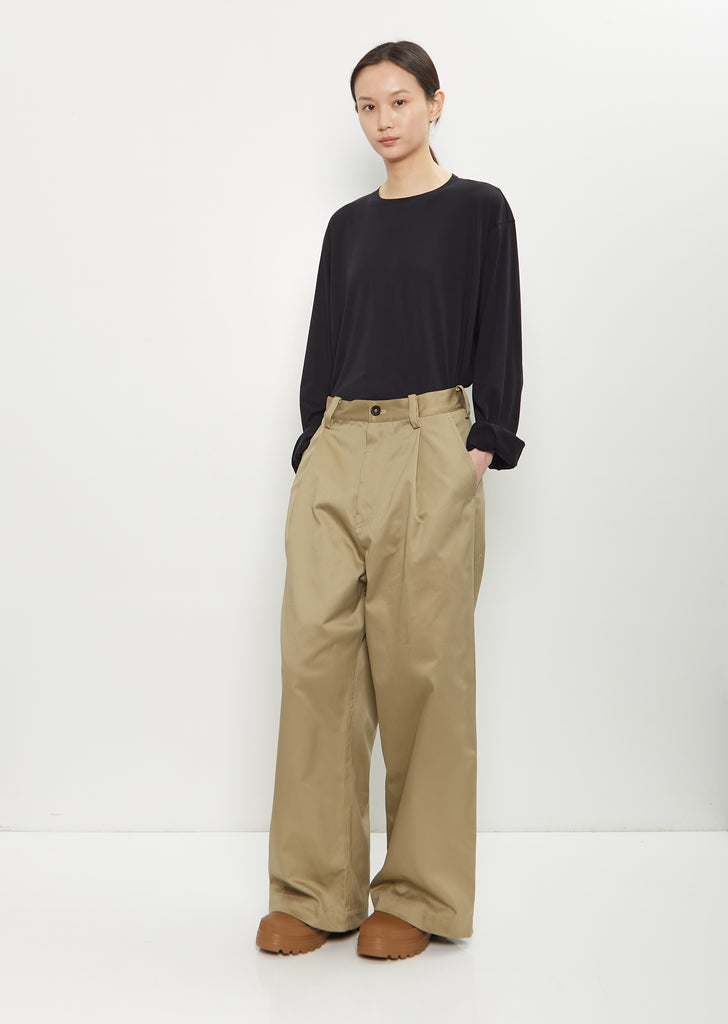 Pasadena Cotton Darted Pants — Cord