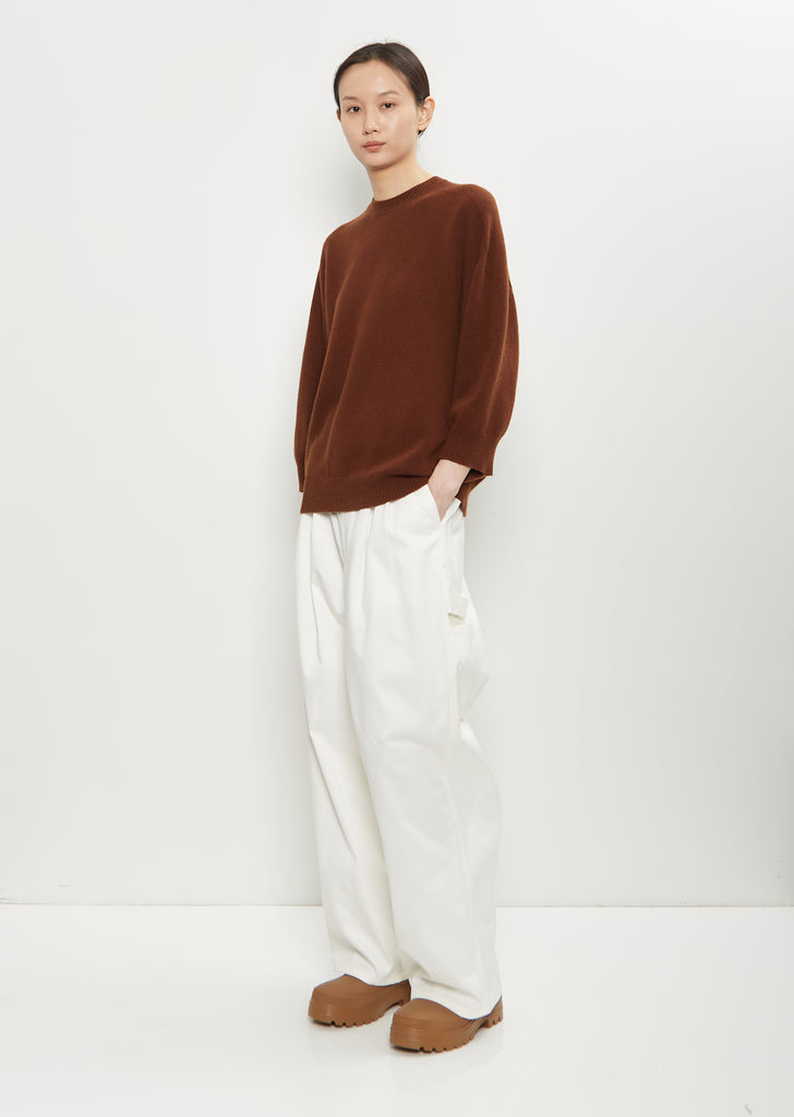 Mouse Wool Crewneck — Chestnut