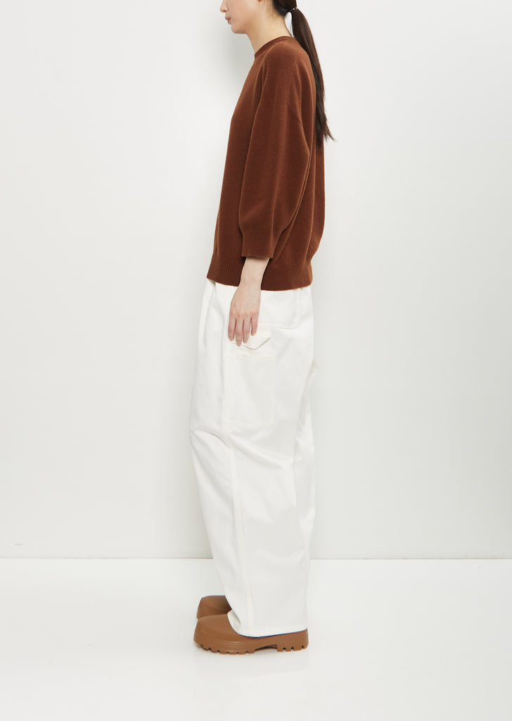 Mouse Wool Crewneck — Chestnut
