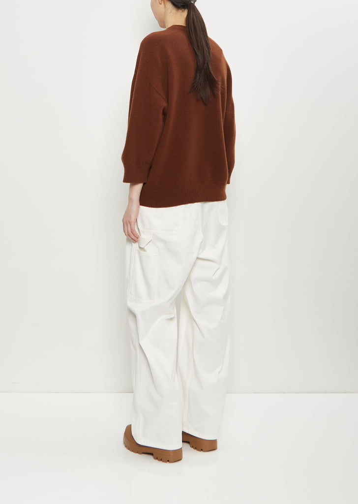 Mouse Wool Crewneck — Chestnut