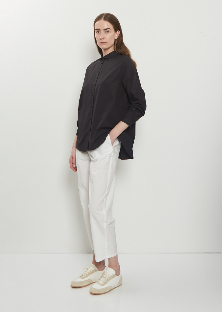 Technical Poplin Tapered Pants — Meringue