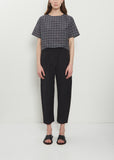 Technical Poplin Tapered Pants — Black