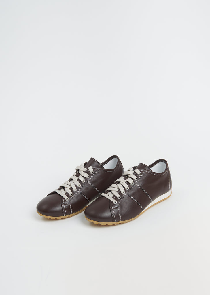 Flint Leather Sneaker — Cacao