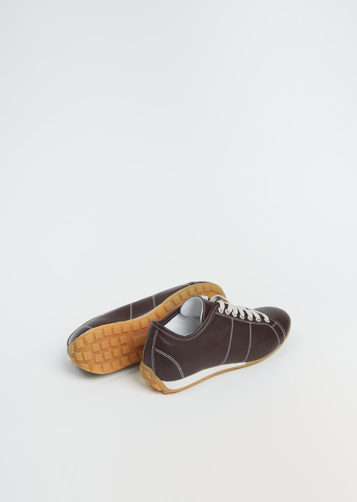 Flint Leather Sneaker — Cacao