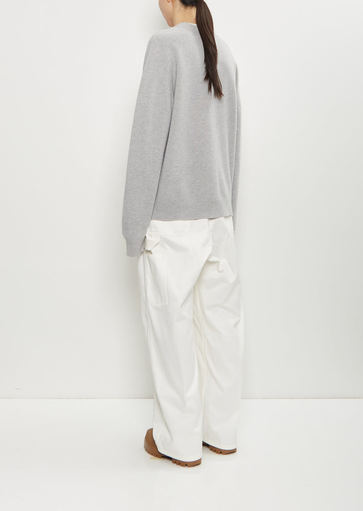 Mabuse Cardigan — Light Grey Melange