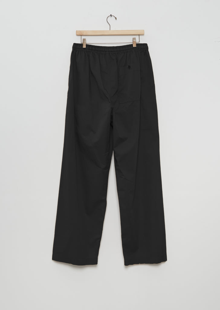 Pyjama Cotton Pants — Black