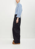Pasadena Cotton Darted Pants — Midnight