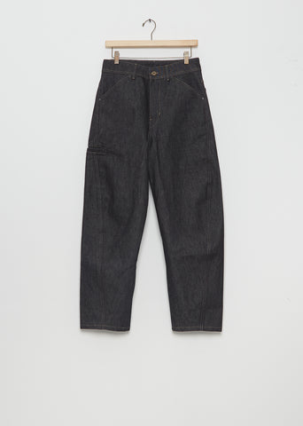 Raw Denim Twisted Workwear Pants