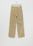 Finx Light Chino One-Tuck Wide Pants — Beige
