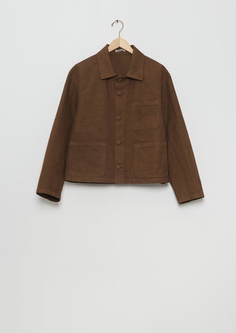 Organic Cotton Heavy Twill Short Work Jacket