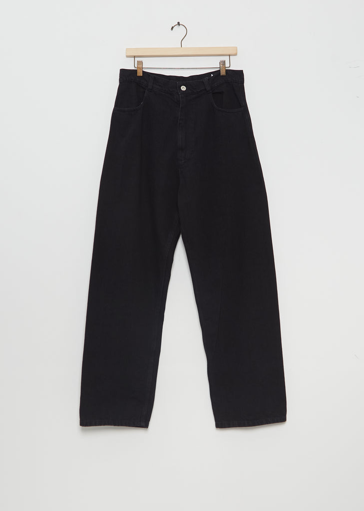 4 Pocket Big Denim — Washed Black