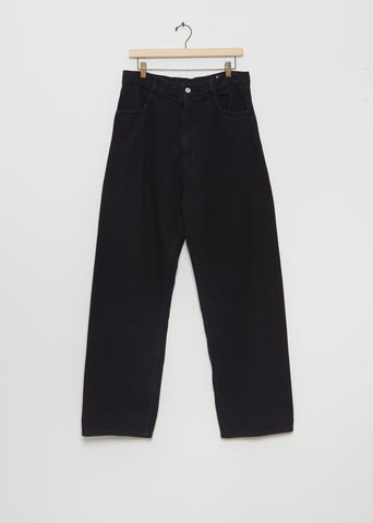 4 Pocket Big Denim — Washed Black