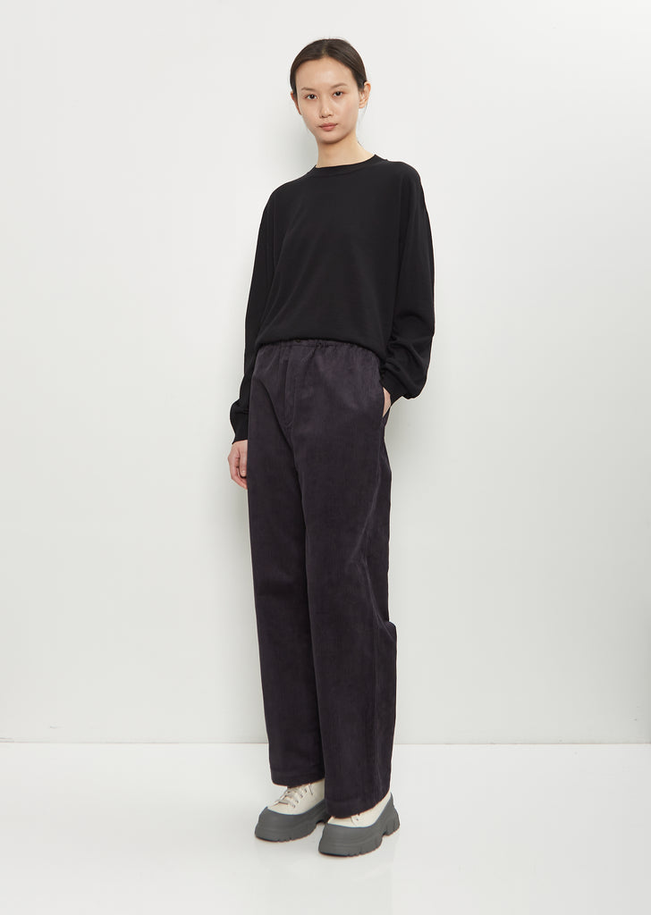 Pinot Cotton Relaxed Pants — Graphite
