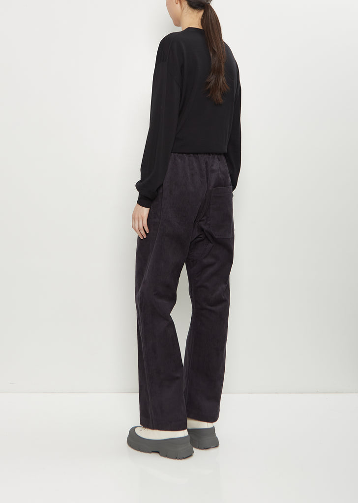 Pinot Cotton Relaxed Pants — Graphite
