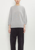 Mouse Wool Crewneck — Light Grey Melange