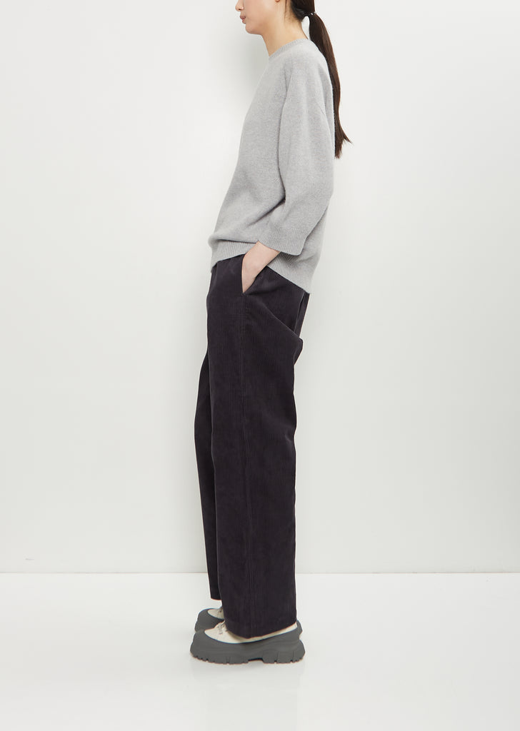 Mouse Wool Crewneck — Light Grey Melange