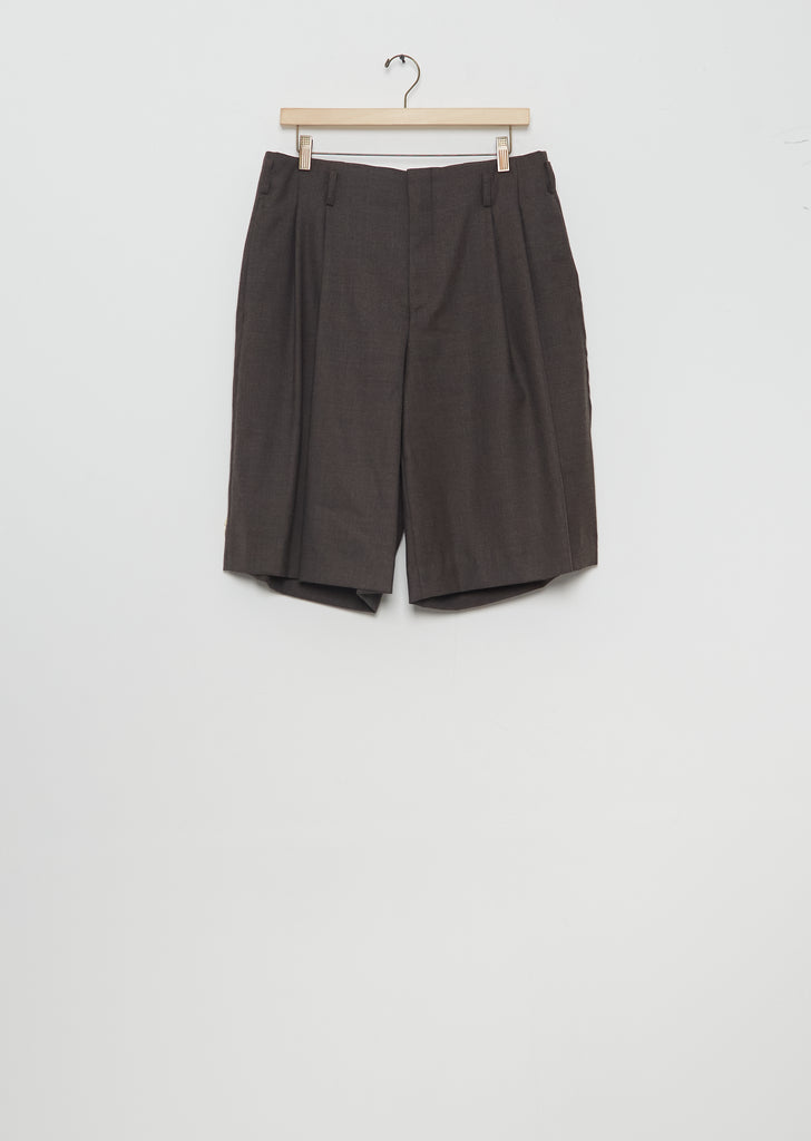 Wool Blend Tailored Shorts