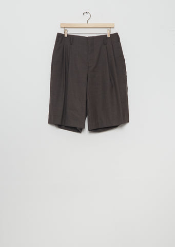 Wool Blend Tailored Shorts