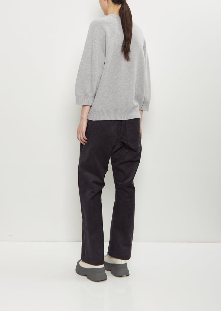 Mouse Wool Crewneck — Light Grey Melange