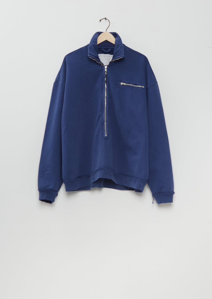 Half Zip Cotton Sweater