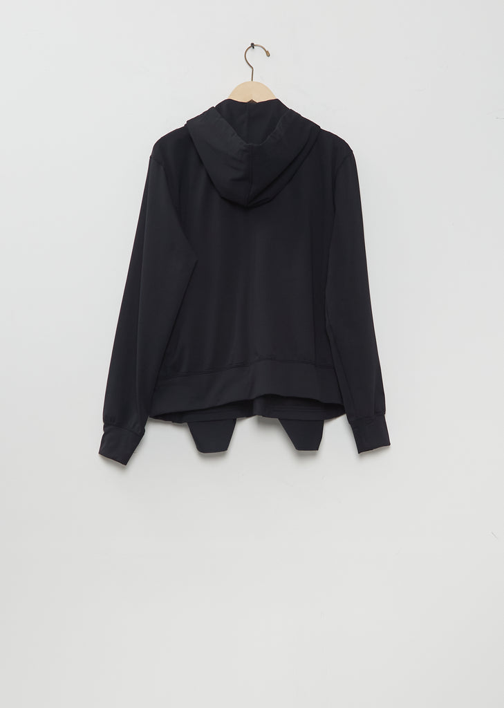 Ruffle Trim Zip-up Hoodie