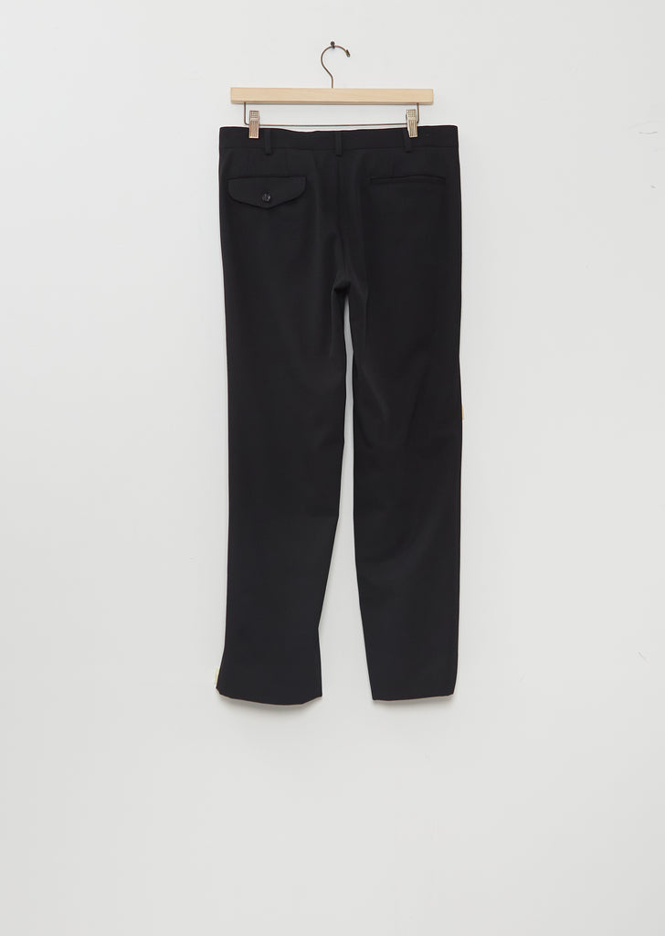 Wool Zippers Tapered Pants