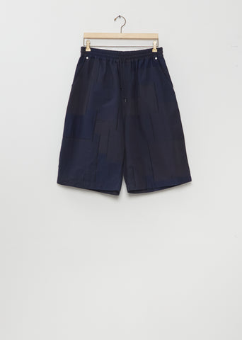 Patchwork Bermuda Shorts