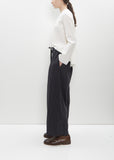 Deep Pockets Wide Leg Pants Long — Anthracite