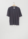 Cotton Linen Simple T-Shirt — Slate Blue